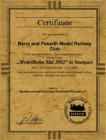 Certificate of attendence 