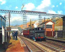 painting of crumlin viaduct