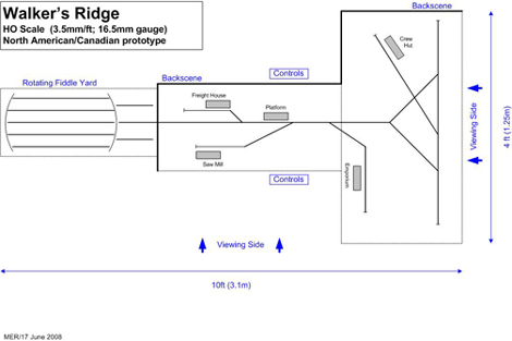  track plan for Walker's Ridge