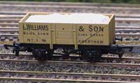 photo of L.Williams of Aberthaw open lime wagon